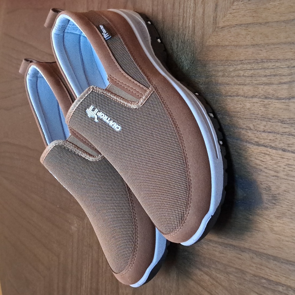 CNA Trop Comfort Walking Slip On Outdoor Shoes Brown Size 11.5 (47)
